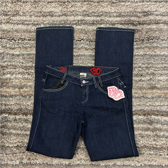 Chick Y2K Low Rise Mini Bootcut Jeans Sz 26 NWT | Vintage Low Rise Bootcut Jean* - Picture 2 of 15